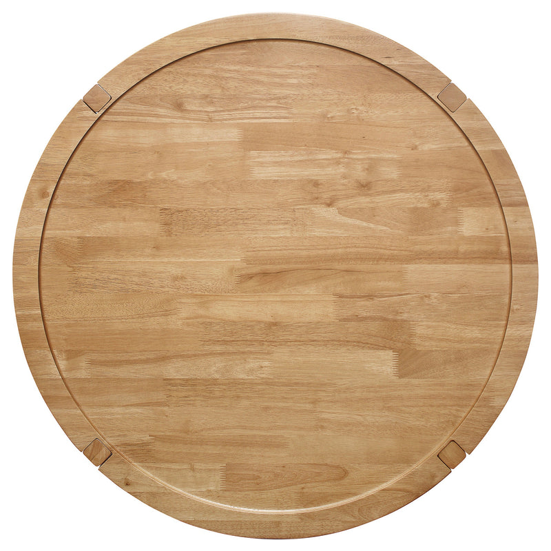 Camillo Round Coffee and End Table Set Maple