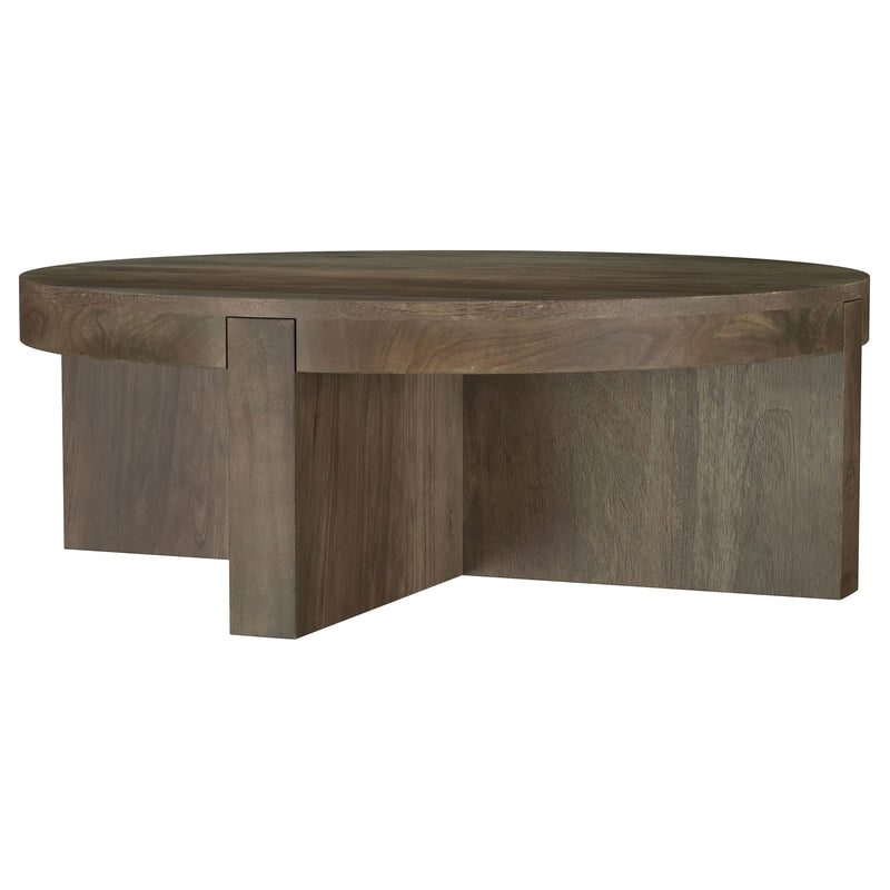 Kinkaid Solid Wood Coffee and End Table Set Brown