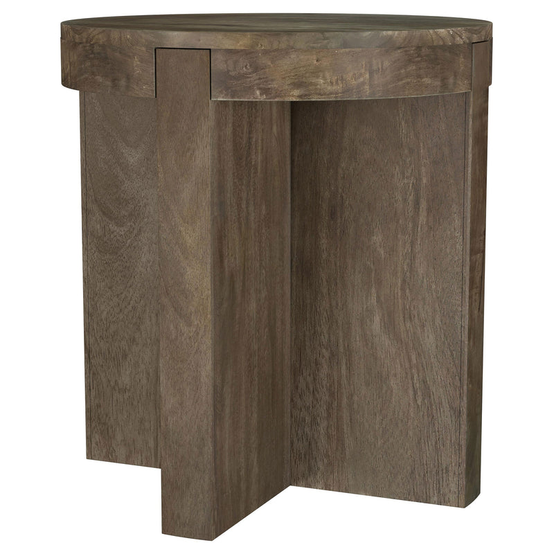 Kinkaid Solid Wood Coffee and End Table Set Brown