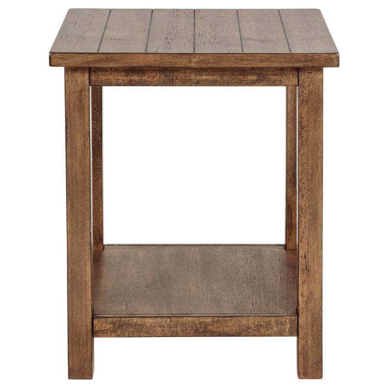 Payne Wood End Table with Shelf