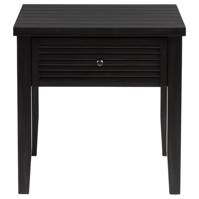 Concord Coffee and End Table Set Distressed Java