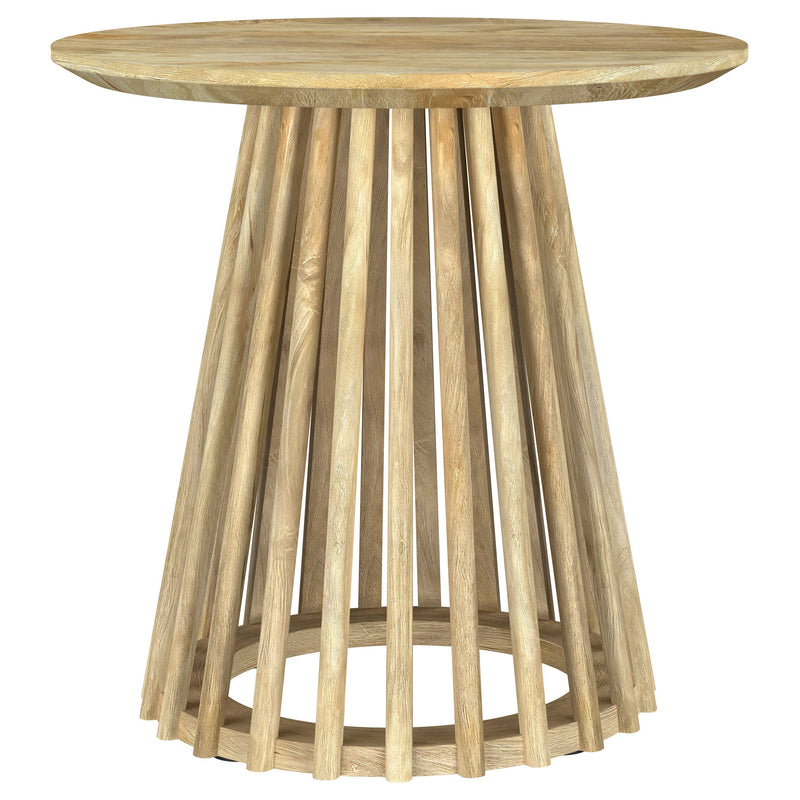 Touhy Round Coffee and End Table Set Natural Mango