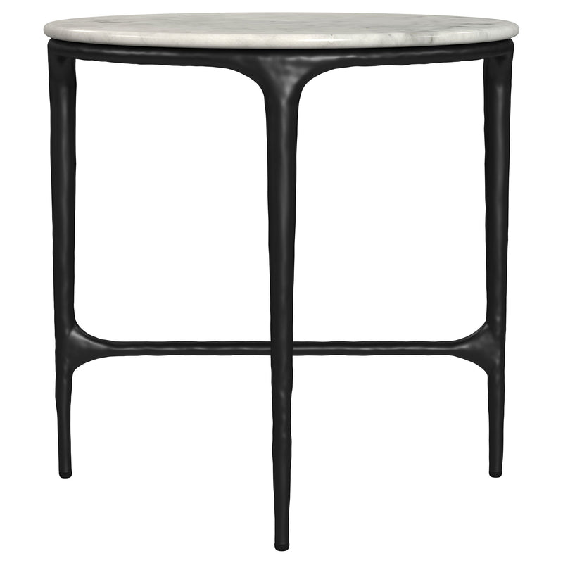 Hermas Round Marble Coffee and End Table Set