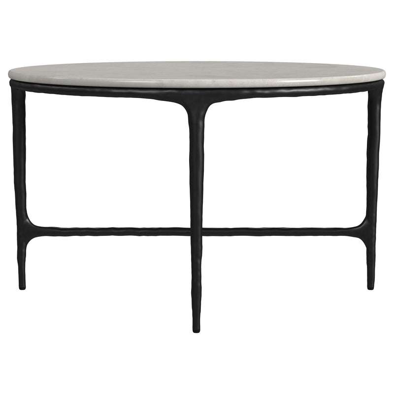 Hermas Round Marble Coffee and End Table Set