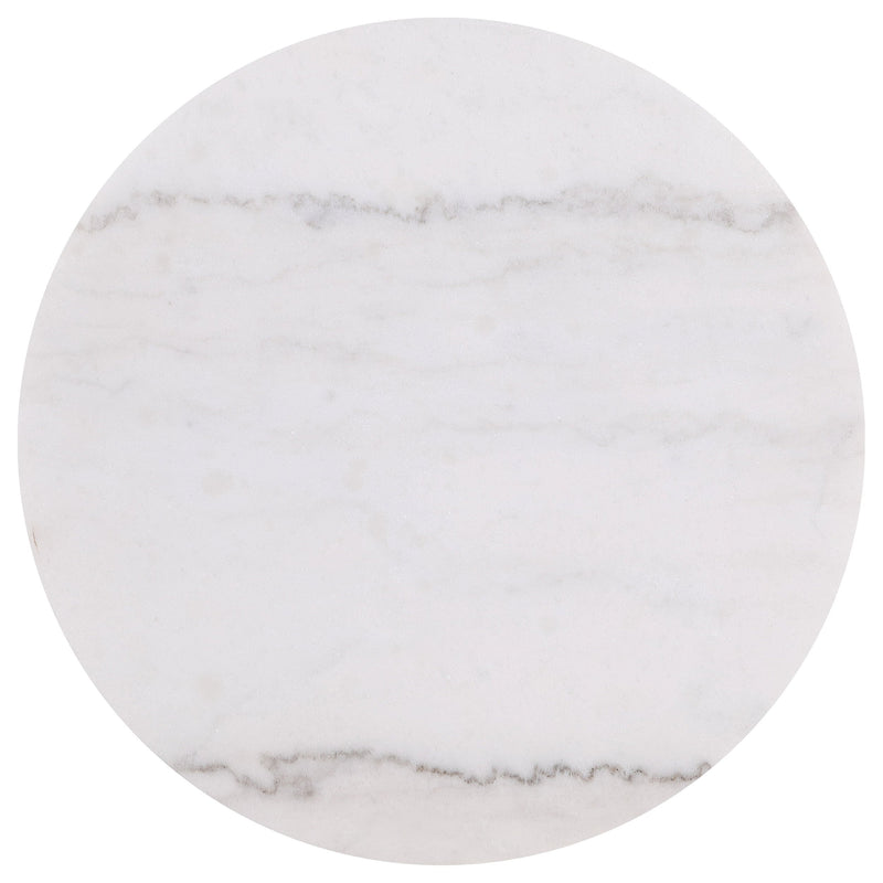 Jason 3-piece Round White Marble Coffee Table Set Greige