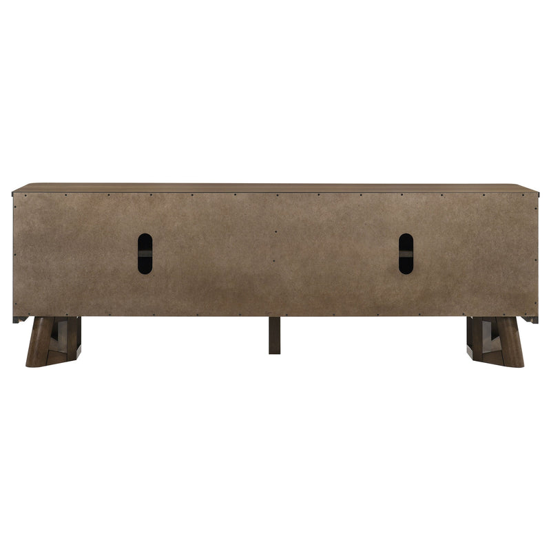 Trotter 71-inch 4-Door Wood TV Stand Media Console Brown