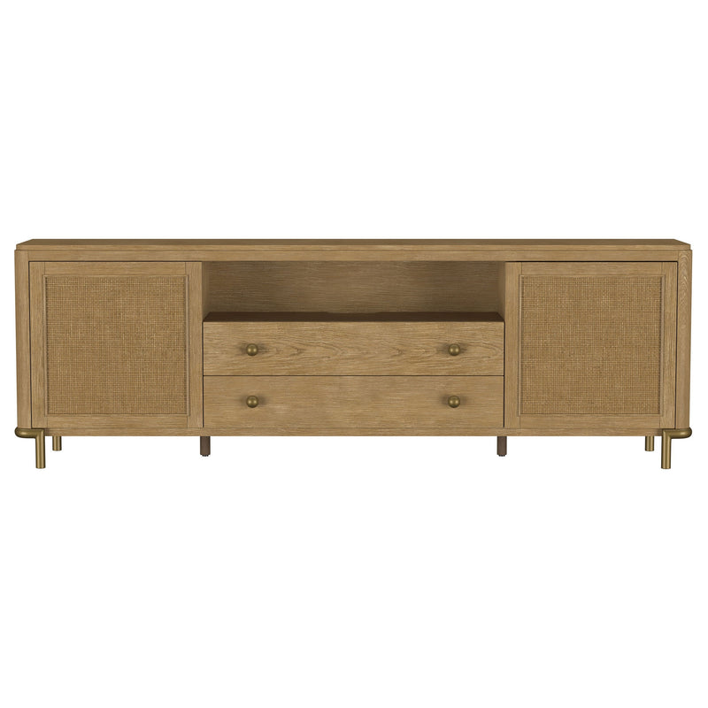 Arini Rattan Cane 2-door TV Stand Media Console