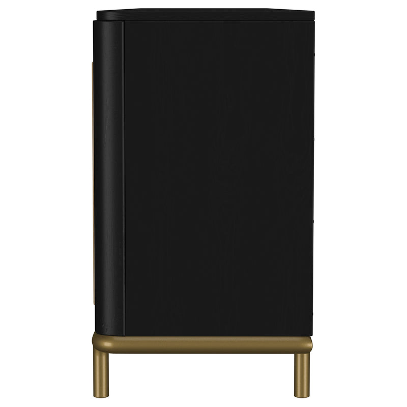 Arini Rattan Cane 2-door TV Stand Media Console