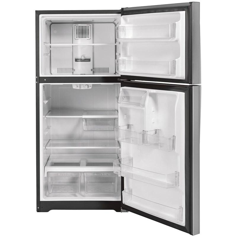 33-inch, 21.9 cu.ft. Freestanding Top Freezer Refrigerator with Upfront Fresh Food Temperature Controls (GTS22KYNRFS)