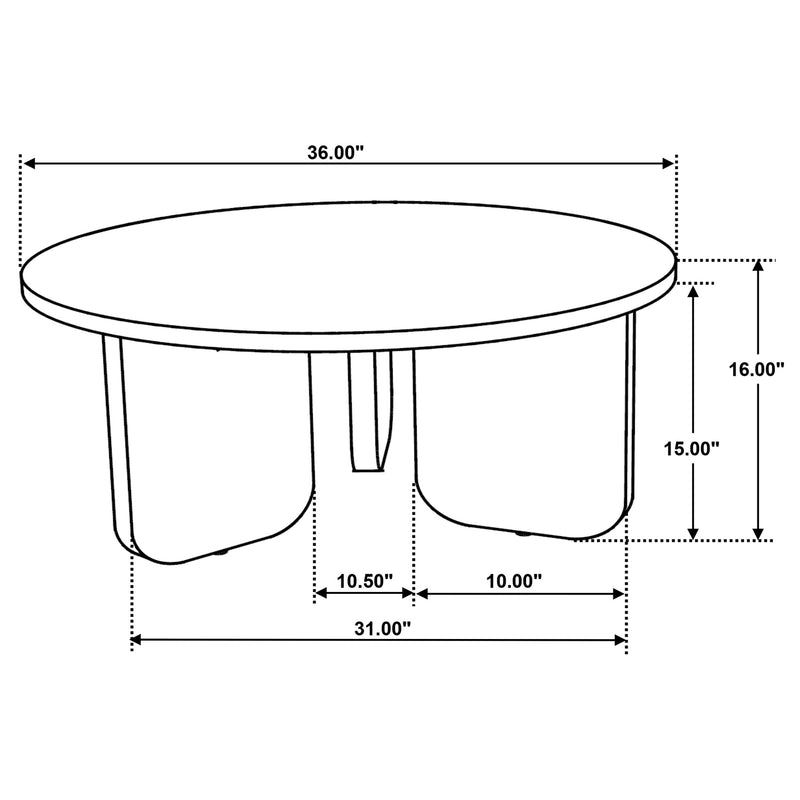 Dale Solid Wood Coffee and End Table Set Brown