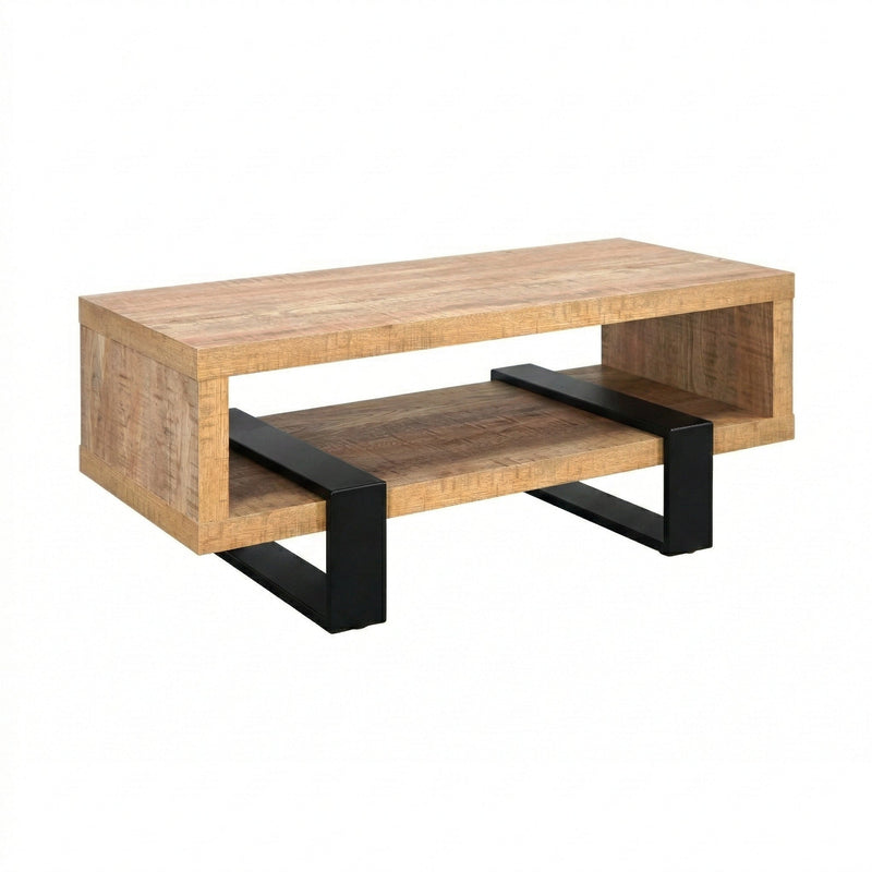 Dinard Engineered Wood Cocktail Coffee Table Latte