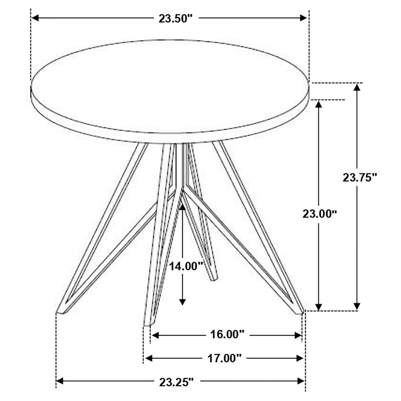 Hadi Round SmartTop Coffee and End Table Set Cement