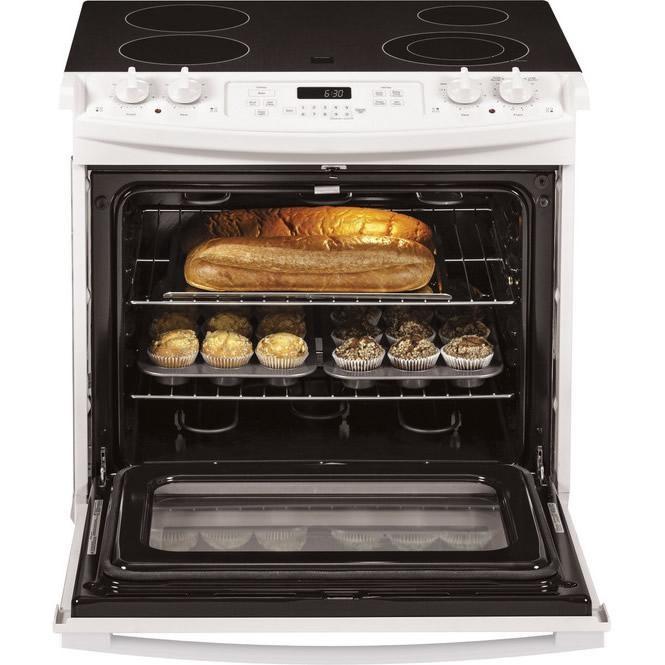30-inch, Drop-In Electric Range with Ceramic Glass Cooktop (JD630DTWW)