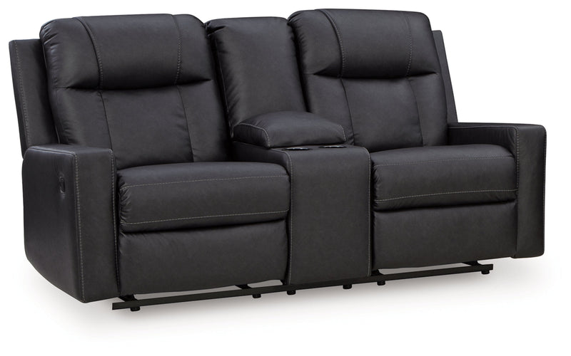 Mackmenville DBL Reclining Loveseat w/Console