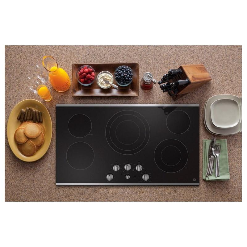 36-inch Built-in Electric Cooktop (JEP5036STSS)