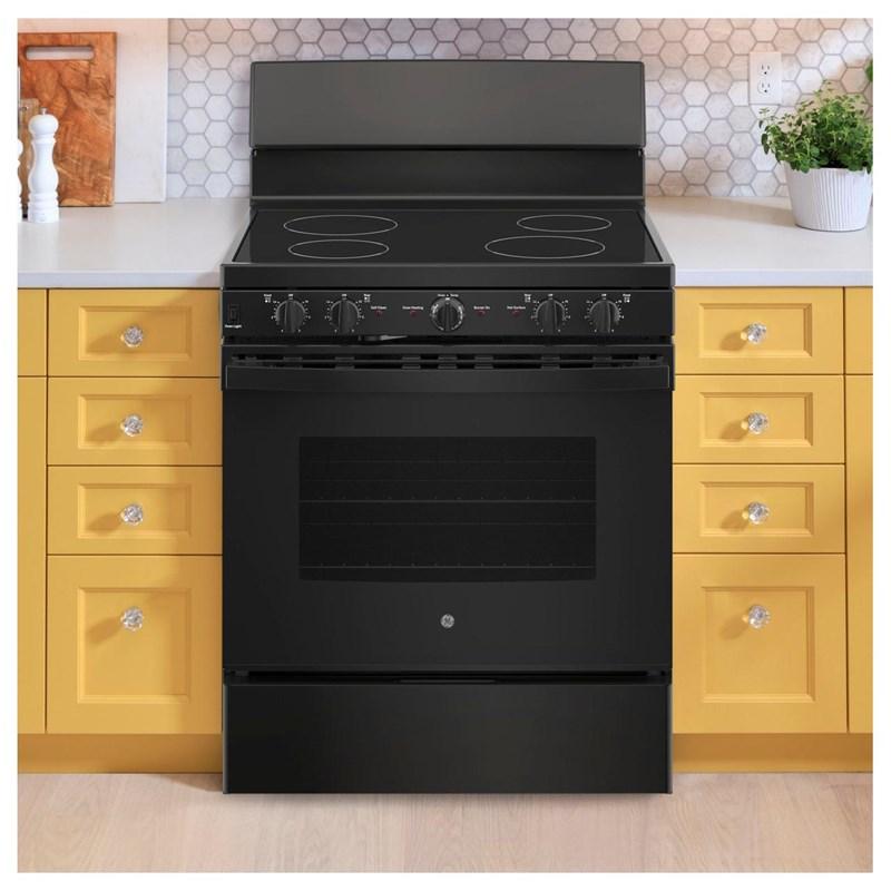 30-inch Freestanding Electric Range with Radiant Smooth Cooktop (JB480DTBB)