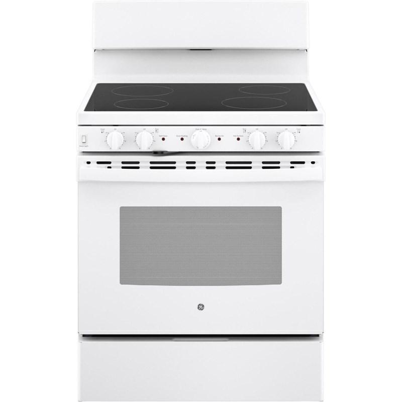 30-inch Freestanding Electric Range with Radiant Smooth Cooktop (JB480DTWW)