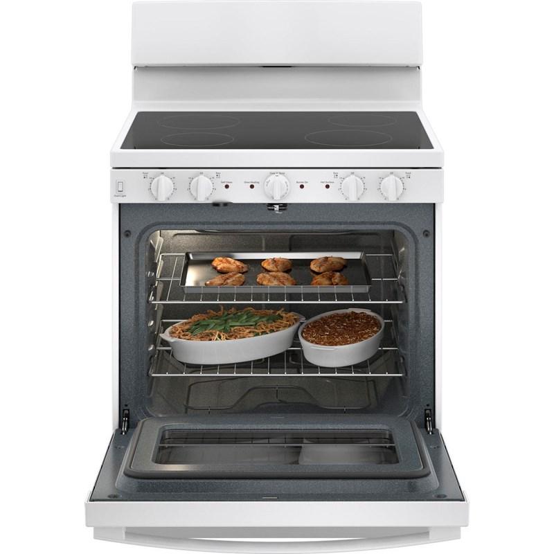 30-inch Freestanding Electric Range with Radiant Smooth Cooktop (JB480DTWW)