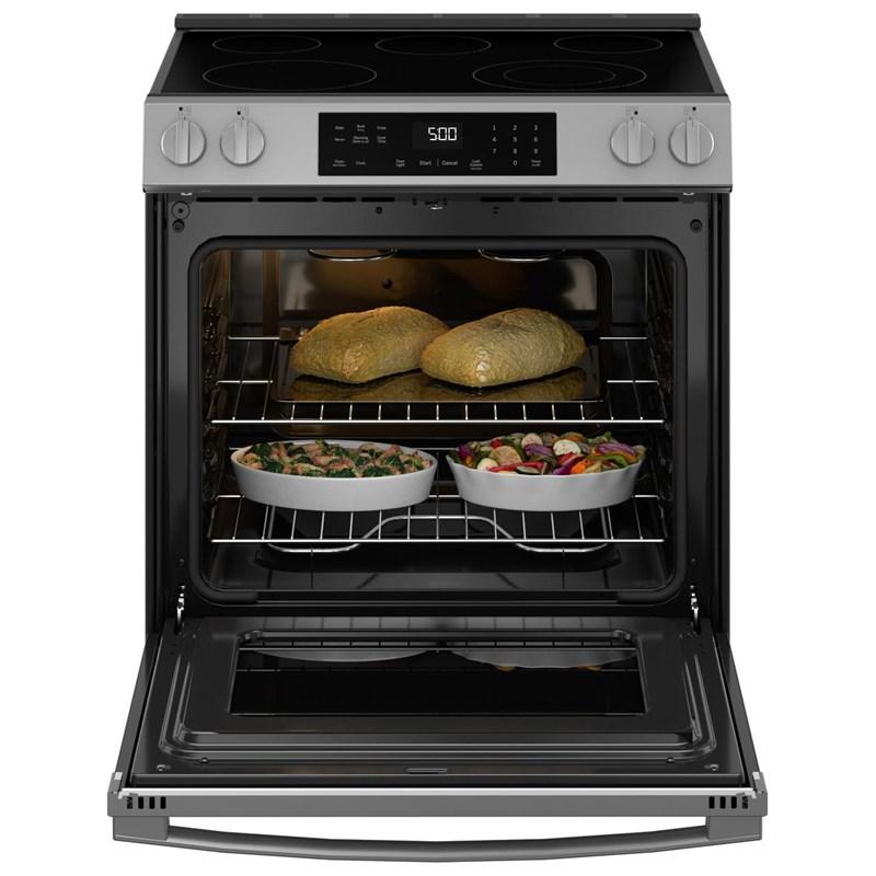 30-inch Slide-in Electric Range with Crisp Mode (GRS500PVSS)