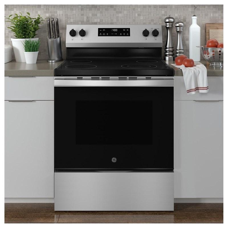 30-inch Freestanding Electric Range with Steam Clean (GRF400SVSS)