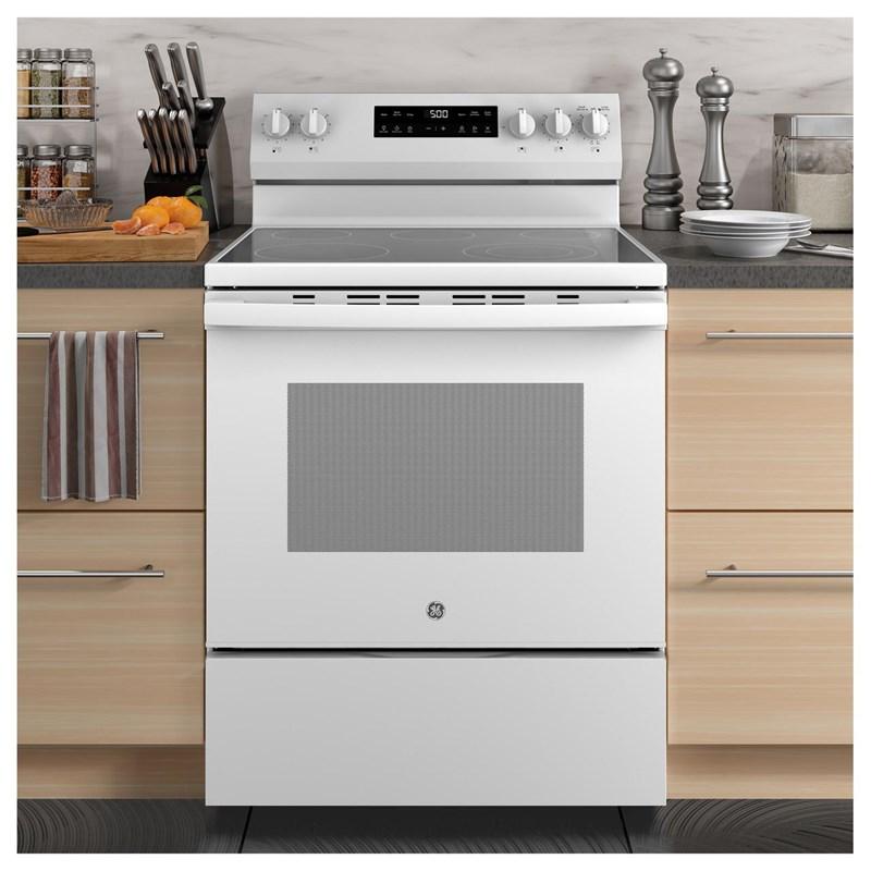30-inch Freestanding Electric Range (GRF500PVWW)