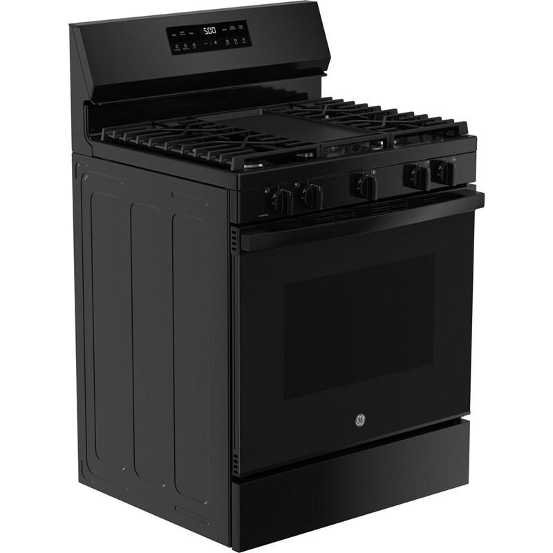 30-inch Freestanding Gas Range with Center Oval Burner (GGF500PVBB)
