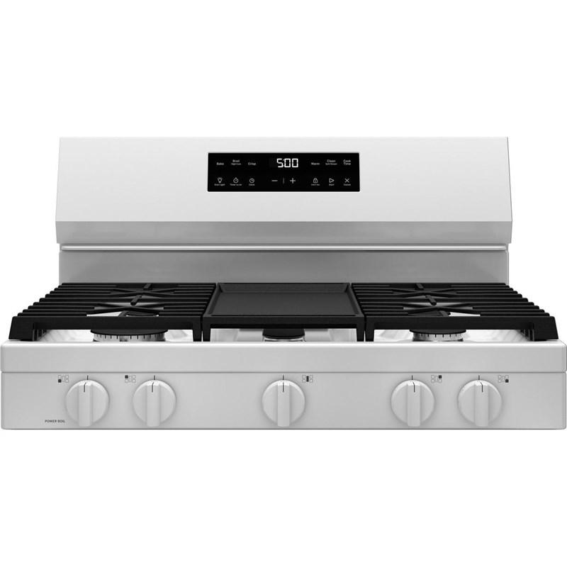30-inch Freestanding Gas Range with Center Oval Burner (GGF500PVWW)