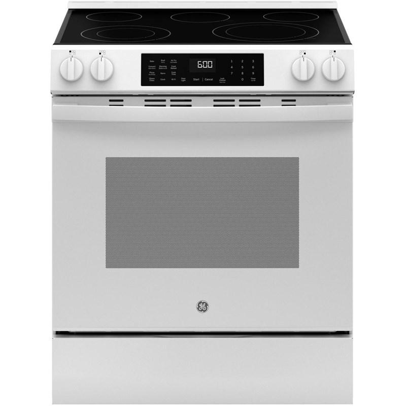 30-inch Slide-in Electric Range with Convection Technology (GRS600AVWW)
