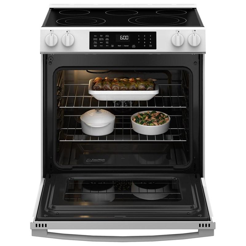 30-inch Slide-in Electric Range with Convection Technology (GRS600AVWW)