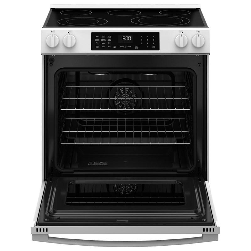 30-inch Slide-in Electric Range with Convection Technology (GRS600AVWW)
