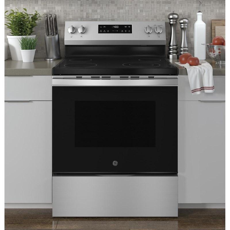 30-inch Freestanding Electric Range with Steam Clean (GRF40HSVSS)