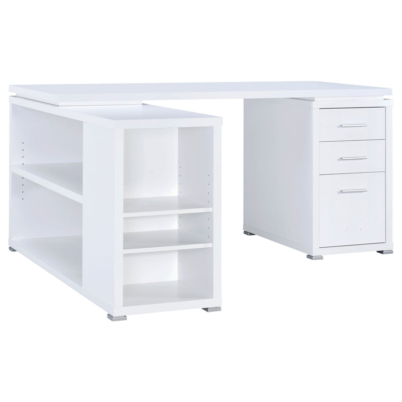 Yvette 60-inch 3-drawer L-Shape Computer Desk