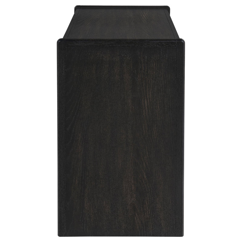 Leandro 2-drawer Home Office Writing Desk Burnished Black