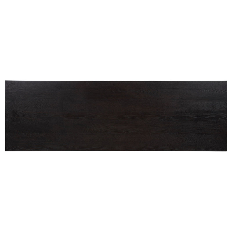 Harkes 75-inch 3-drawer Computer Desk with Adjustable Shelf Light Elm