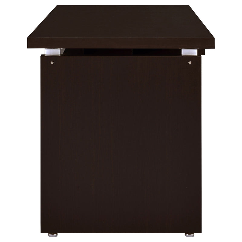 Skylar 55-inch Computer Desk with Keyboard Drawer Cappuccino