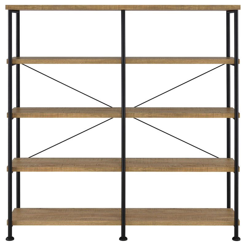 Analiese 63-inch 4-shelf Double Bookshelf Mango