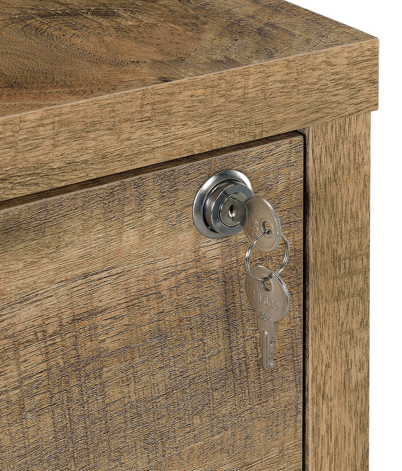 Westpark 3-shelf Bookcase USB and Lockable Drawer