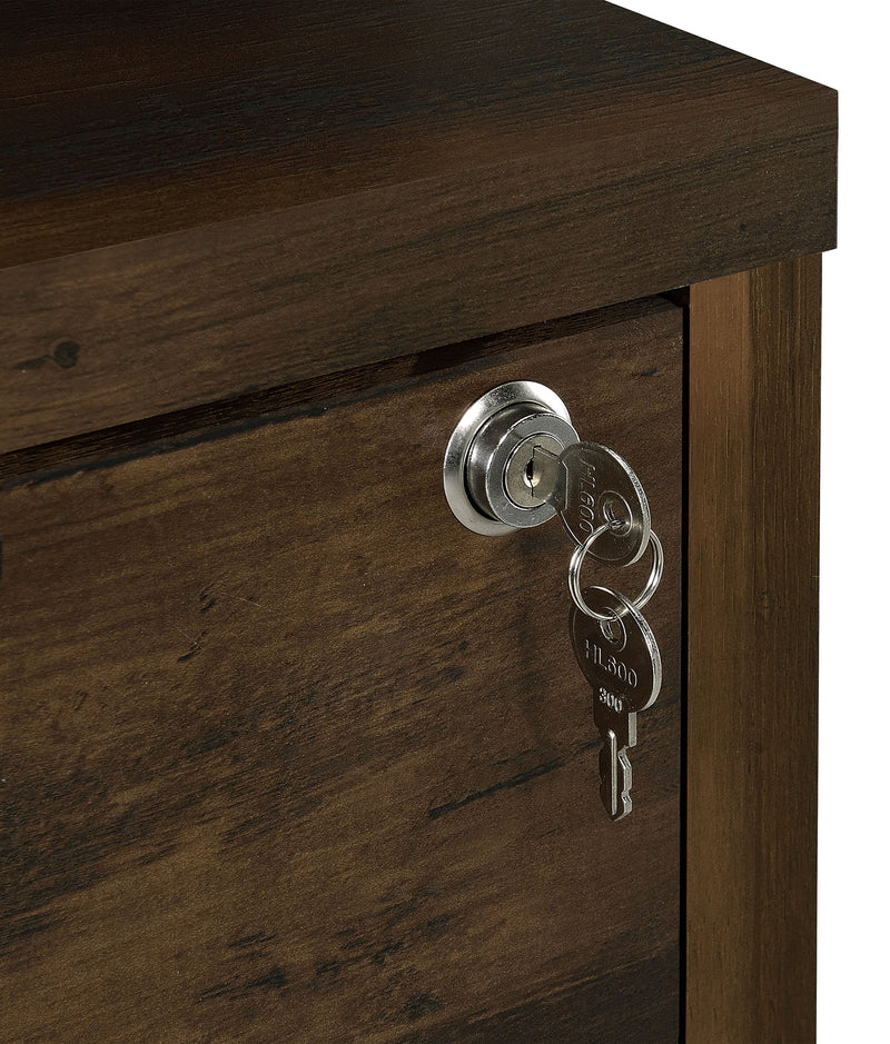 Westpark 3-shelf Bookcase USB and Lockable Drawer