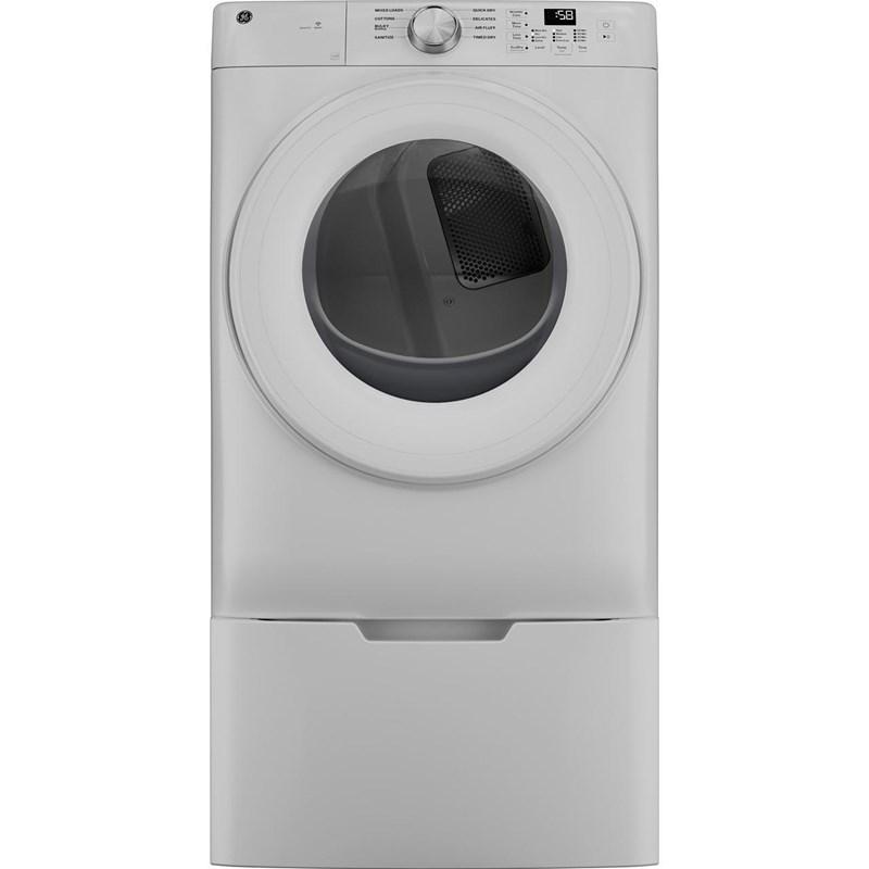 7.8 cu. ft. Smart Electric Dryer with WiFi Powered by SmartHQª (GFD35ESSYWW)