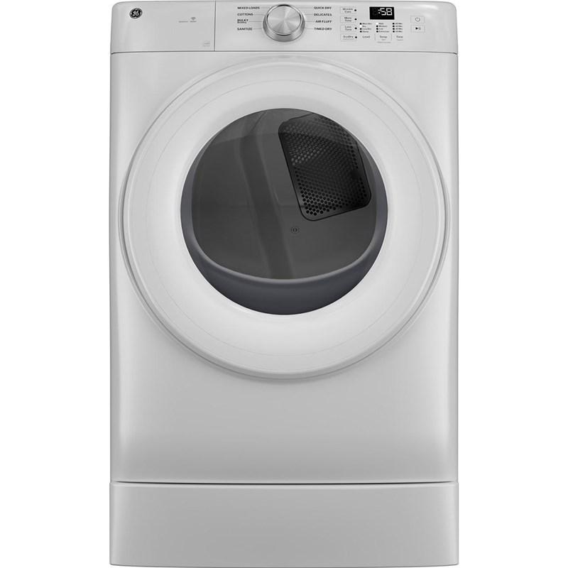 7.8 cu. ft. Smart Electric Dryer with WiFi Powered by SmartHQª (GFD35ESSYWW)