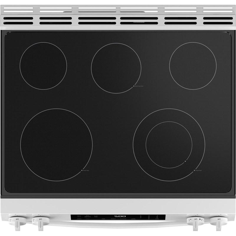 30-inch Slide-in Electric Range with Crisp Mode (GRS500PVWW)