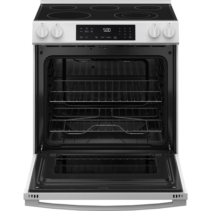 30-inch Slide-in Electric Range with Crisp Mode (GRS500PVWW)