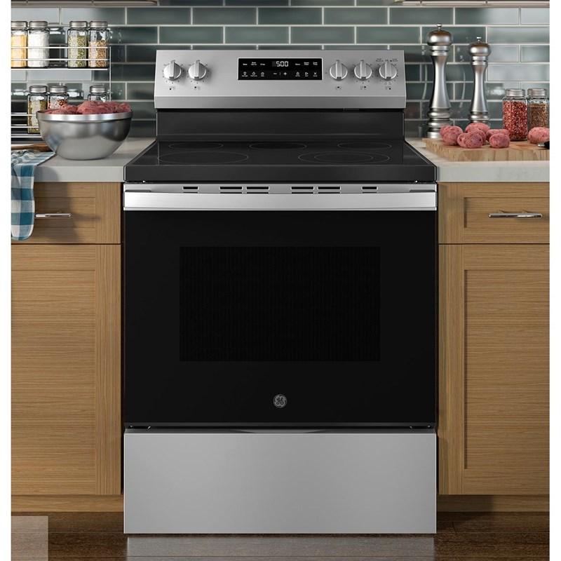 30-inch Freestanding Electric Range with Crisp Mode (GRF500SVSS)