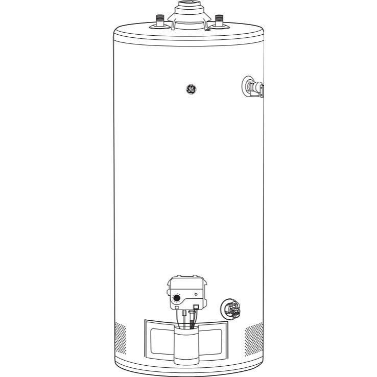 40 Gallon Short Residential Liquid Propane Water Heater (GP40S12BXW)