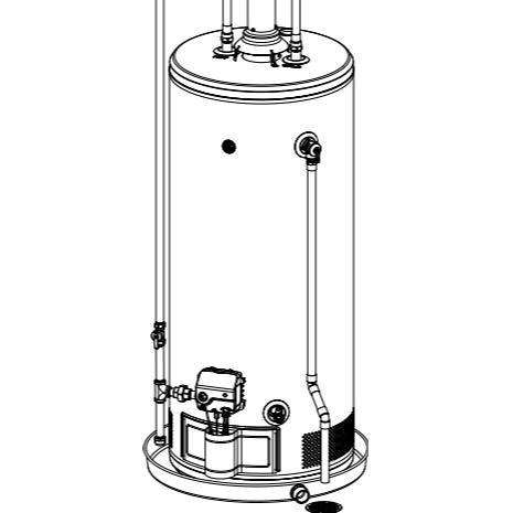 40 Gallons Short Residential Natural Gas Water Heater (CG40S08BXW)