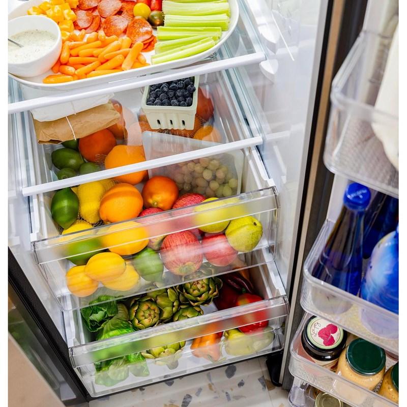 36-inch, 27.9 cu. ft. Side-By-Side Refrigerator with Extra Tall Dispenser (GSS28NYYFS)