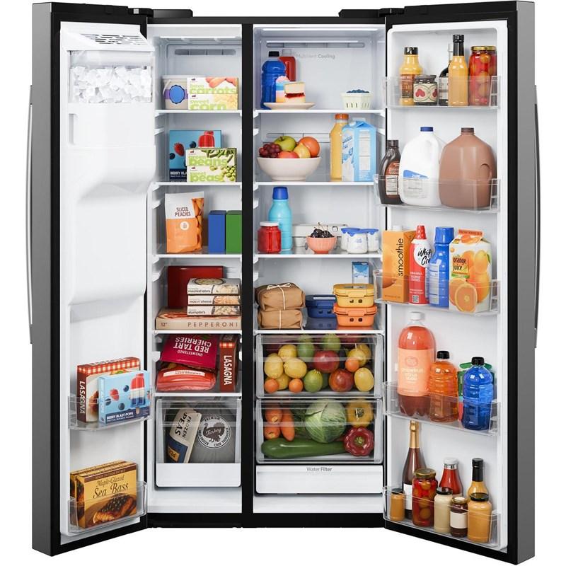 36-inch, 27.9 cu. ft. Side-By-Side Refrigerator with Extra Tall Dispenser (GSS28NYYFS)