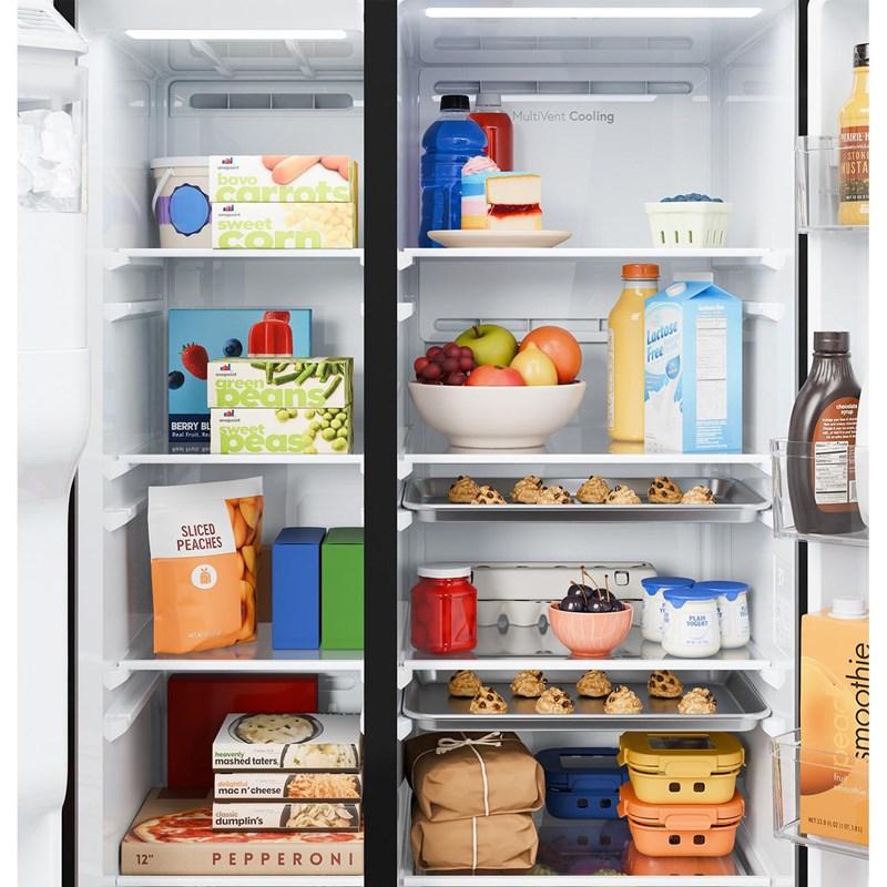 36-inch, 27.9 cu. ft. Side-By-Side Refrigerator with Extra Tall Dispenser (GSS28NYYFS)