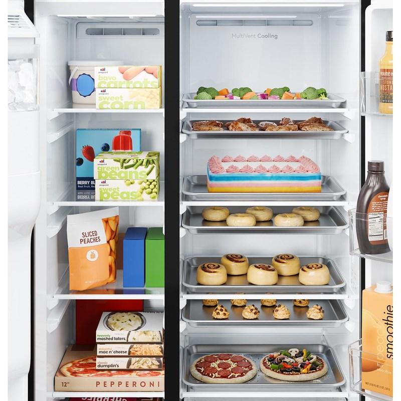 36-inch, 27.9 cu. ft. Side-By-Side Refrigerator with Extra Tall Dispenser (GSS28NYYFS)