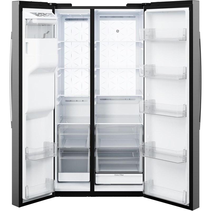 36-inch, 27.7 cu. ft. Side-By-Side Refrigerator with Extra Tall Dispenser (GSS28PYYFS)